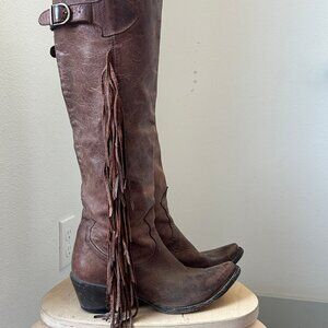 Ash Buffalo Fringe Boot Brown / Size EU 39